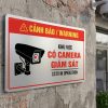 Biển báo khu vực có camera giám sát (cctv in operation) alu in UV cao cấp BG124