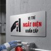 Biển báo vị trí ngắt điện khẩn cấp BG117