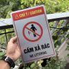 bien canh bao cam do rac bang hieu trang tri khu vuc cam xa rac bg132 20x30cm 6 Biển cảnh báo cấm đổ rác, bảng hiệu trang trí khu vực cấm xả rác BG132 20x30cm Levushop
