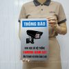 Biển cảnh báo có camera, bảng khu vực lắp đặt camera quan sát alu in UV 20x30cm BG120