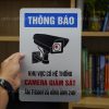 Biển cảnh báo có camera, bảng khu vực lắp đặt camera quan sát alu in UV 20x30cm BG120