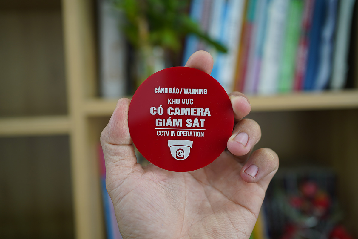 top 5 mau bien canh bao khu vuc co camera giam sat duoc de xuat tai levushop 4 Mẫu Biển Tích Hợp Logo & Thông Tin Liên Hệ